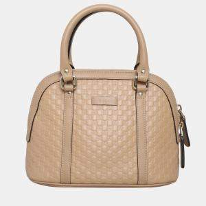 Pre Owned Microguccissima Mini Dome Satchel