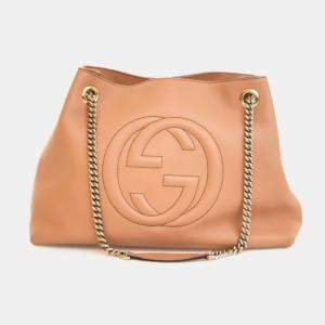 Pre Owned Gucci Calfskin Soho Disco Chain Hobo