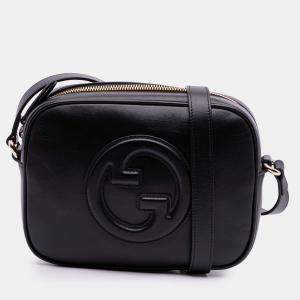 Pre Owned Gucci Black Small Leather Blondie Crossbody