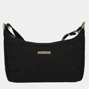 Pre Owned Gucci Black Nylon Shoulder Bag