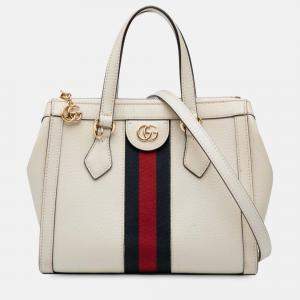 Pre Owned Gucci Small Leather Ophidia Satchel