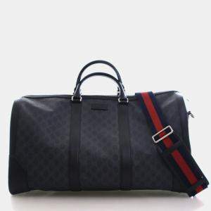 Pre Owned Gucci Large GG Supreme Duffle