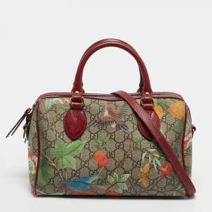 مملوكة مسبقًا Gucci Multicolor GG Supreme Canvas Small Tian Boston Bag