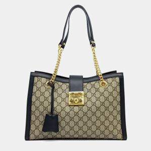 مملوكة مسبقًا Gucci Multicolor Leather Supreme Padlock Shoulder Bag