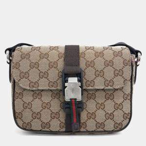 مملوكة مسبقًا Gucci Beige Fabric GG Mini Crossbody Bag