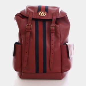 Pre Owned Gucci Calfskin Ophidia Backpack