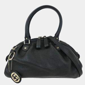 مملوكة مسبقًا حقيبة غوتشي جلد سوداء