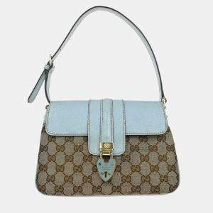 مملوكة مسبقًا Gucci Beige/Blue GG Handbag
