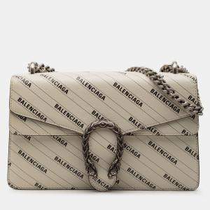 مملوكة مسبقًا Gucci White The Hacker Project Small Leather Dionysus Shoulder Bag