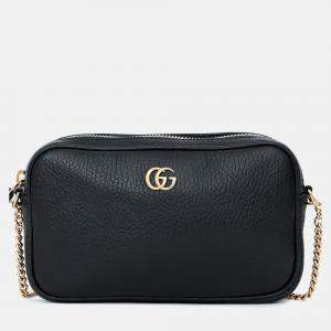 Pre Owned حقيبة ميني كاميرا غوتشي جي جي مارمونت سوداء