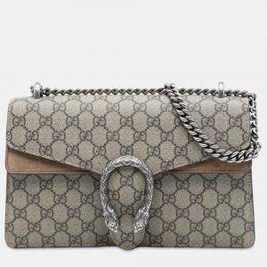 مملوكة مسبقًا Gucci Brown Medium GG Supreme Dionysus Shoulder Bag