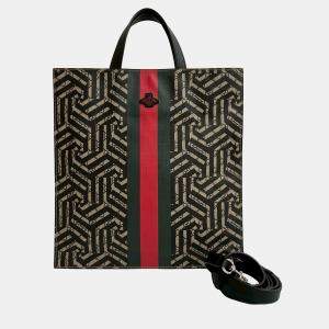 Pre Owned حقيبة توت غوتشي ويب كالييدو جي جي سوبريم بني رأسي