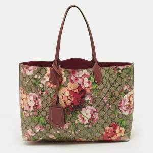 مملوكة مسبقًا Gucci Reversible Old Rose/Beige GG Supreme Canvas Tote