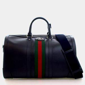 مملوكة مسبقًا Gucci Medium Calfskin Savoy Duffle