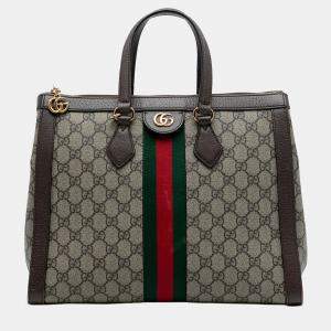 مملوكة مسبقًا Gucci Brown GG Supreme Ophidia Satchel