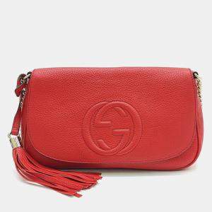 Pre Owned حقيبة غوتشي سلسلة كروس بودي سوهو جلد