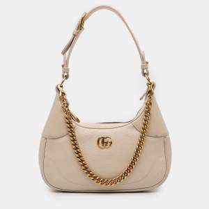 مملوكة مسبقًا Gucci White Small Calfskin Aphrodite Satchel
