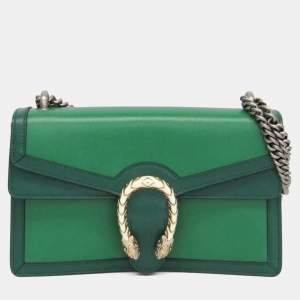 مملوكة مسبقًا حقيبة كتف غوتشي ديونيسوس نسائية جلد خضراء 400249