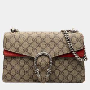 مملوكة مسبقًا Gucci Beige Medium GG Supreme Dionysus Shoulder Bag