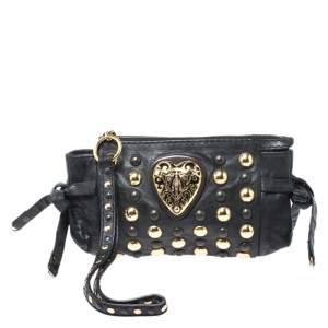 مملوكة مسبقًا Gucci Black Babouska Hysteria Clutch