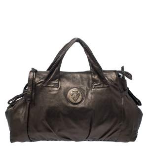 Pre Owned حقييبة غوتشي هيستيري جلد ميتاليك كبيرة