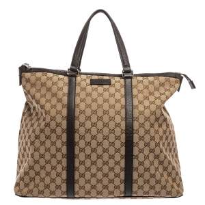 Pre Owned حقيبة يد غوتشي "ويكايندر"جلد و كانفاس جي جي بيج