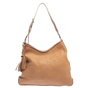 Pre Owned حقيبة غوتشي ماراكش متوسطة كانفاس جي جي وجلد بيج