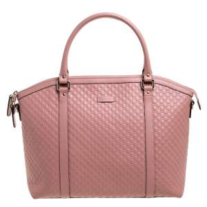 مملوكة مسبقًا Gucci Pink Microguccissima Leather Dome Satchel