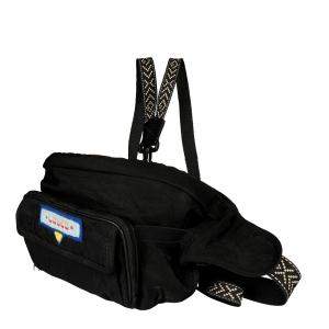 Gucci Black Nylon 80's Patch Convertible Belt Bag