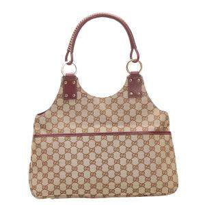 Gucci Brown/Beige GG Canvas Shoulder Bag