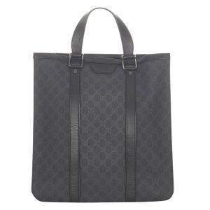 Gucci Black GG Supreme Canvas Tote Bag