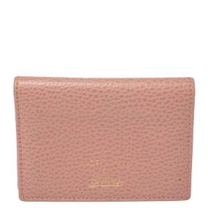 Gucci Pink Leather Card Holder