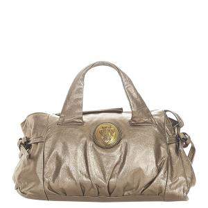 Gucci Brown Leather Hysteria Top Handle Bag