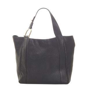 Gucci Black Leather Greenwich Tote Bag