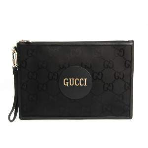 Pre Owned Gucci Black Canvas Off The Grid Clutch Bag
