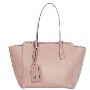 Gucci Pink Leather Swing Tote Bag