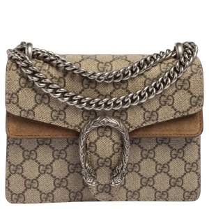 مملوكة مسبقًا حقيبة كتف غوتشى ميني دينسيوس سويدي وكانفاس  GG  سوبريم بيج  