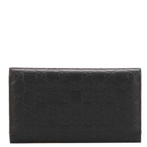 Gucci Black Guccissima Leather Wallet