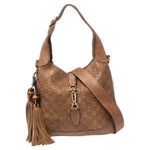 Gucci Tan Guccissima Leather Medium New Jackie Shoulder Bag