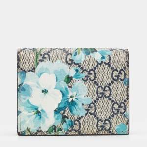 Gucci Multicolor GG Supreme Bloom Canvas Bifold Wallet