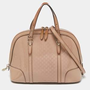 Gucci Beige Patent Leather Nice Dome Bag