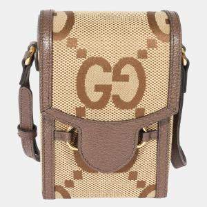 Gucci GG Canvas & Ebony Jumbo Mini Bag