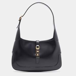 مملوكة مسبقًا Gucci Black Leather Jackie O Hobo