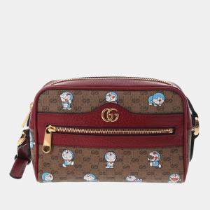 Pre Owned Gucci x Doraemon Micro GG Canvas Messenger bag