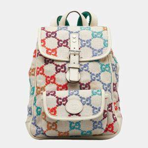 Gucci Beige Canvas GG Canvas Children's Backpack