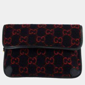 Gucci Navy Wool Belt Bag