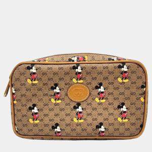 Gucci Beige GG Canvas Disney Crossbody Bag