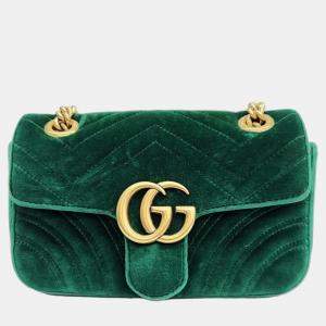 Gucci Matrasse Velvet Shoulder Bag (446744)