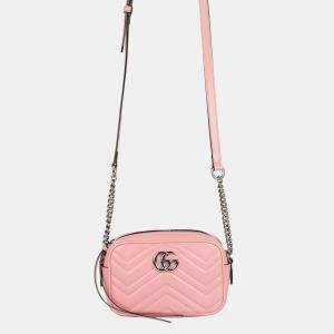 Gucci Pink Matelassé Mini Camera Bag