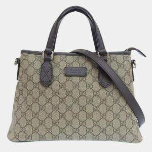 Gucci GG Supreme Canvas Small Zip Tote Bag